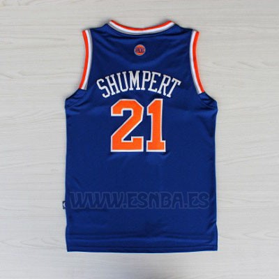 Camiseta New York Knicks Iman Shumpert #21 Azul
